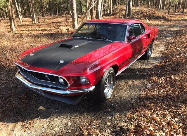 Ford Mustang 1969 Mach 1 rot voll