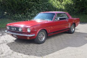 1966 Ford Mustang Rot Coupe Pony Austattung
