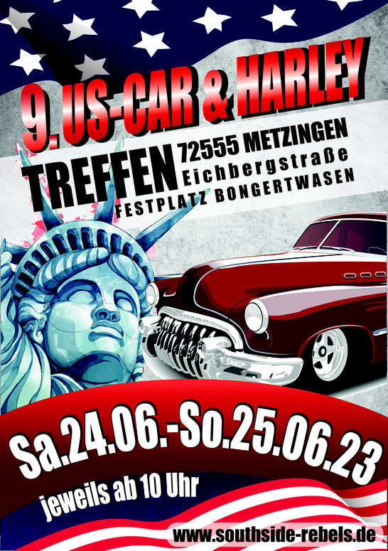 US Car und Harley Treffen 2023 in Metzingen