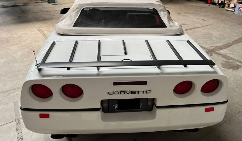 Chevrolet Corvette Cabrio C4 BJ 1989 Weiss/Rot voll