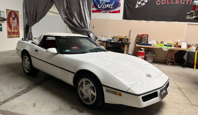 Chevrolet Corvette Cabrio C4 BJ 1989 Weiss/Rot voll