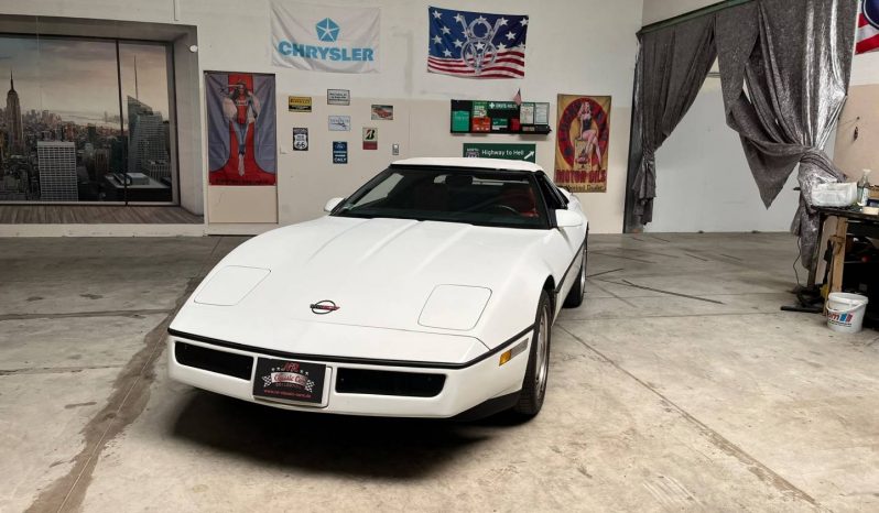 Chevrolet Corvette Cabrio C4 BJ 1989 Weiss/Rot voll
