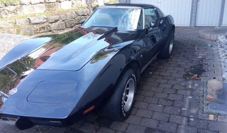 Chevrolet Corvette C3 BJ 1976 Schwarz/Beige voll