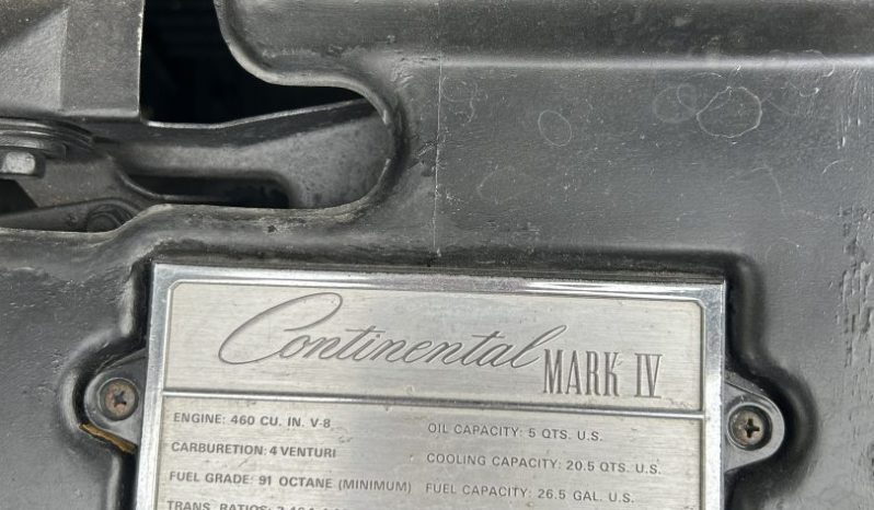 1976 Lincoln Continental Mark IV voll